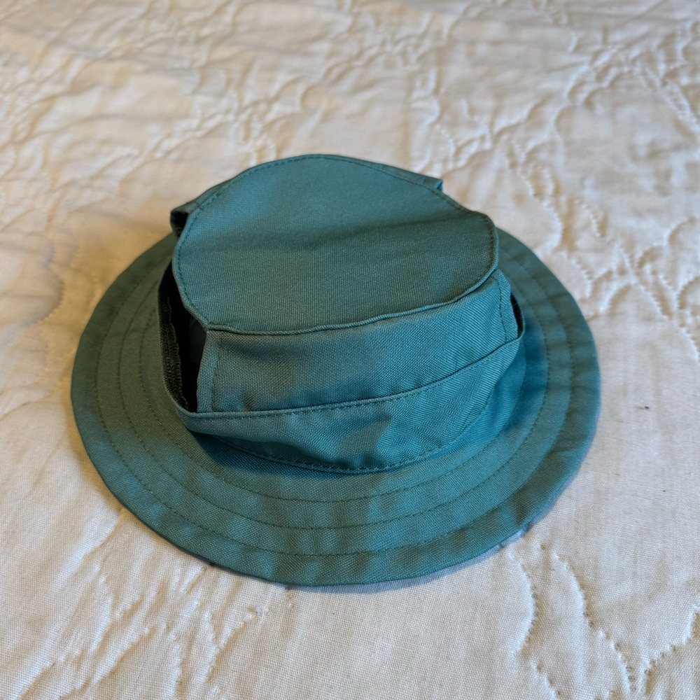 Heart to Tail Dog Beach Hat Teal size M/L